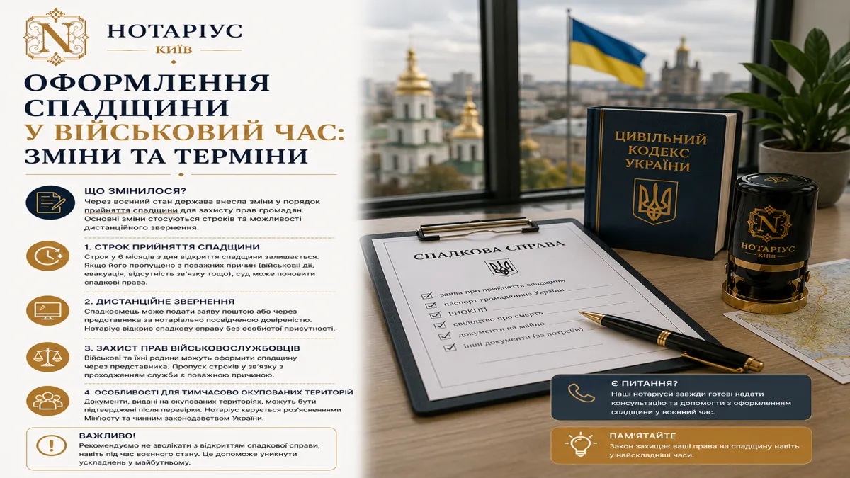 Консультація зі спадщини у нотаріуса в Києві