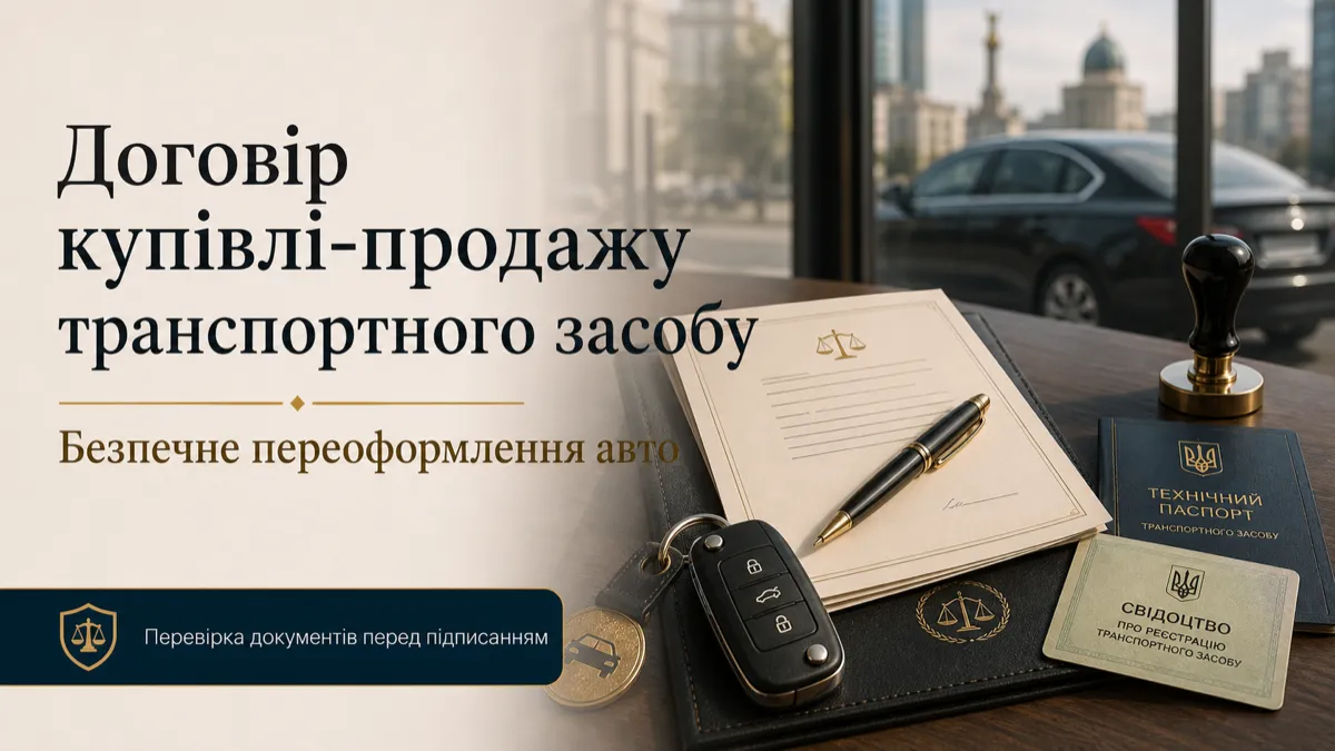 Оформлення договору купівлі-продажу автомобіля в Києві