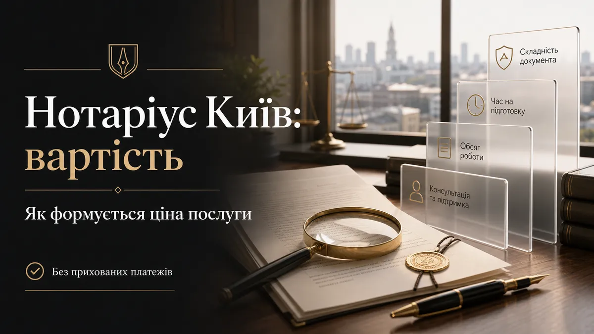 Консультація нотаріуса щодо цін — офіс на Печерську