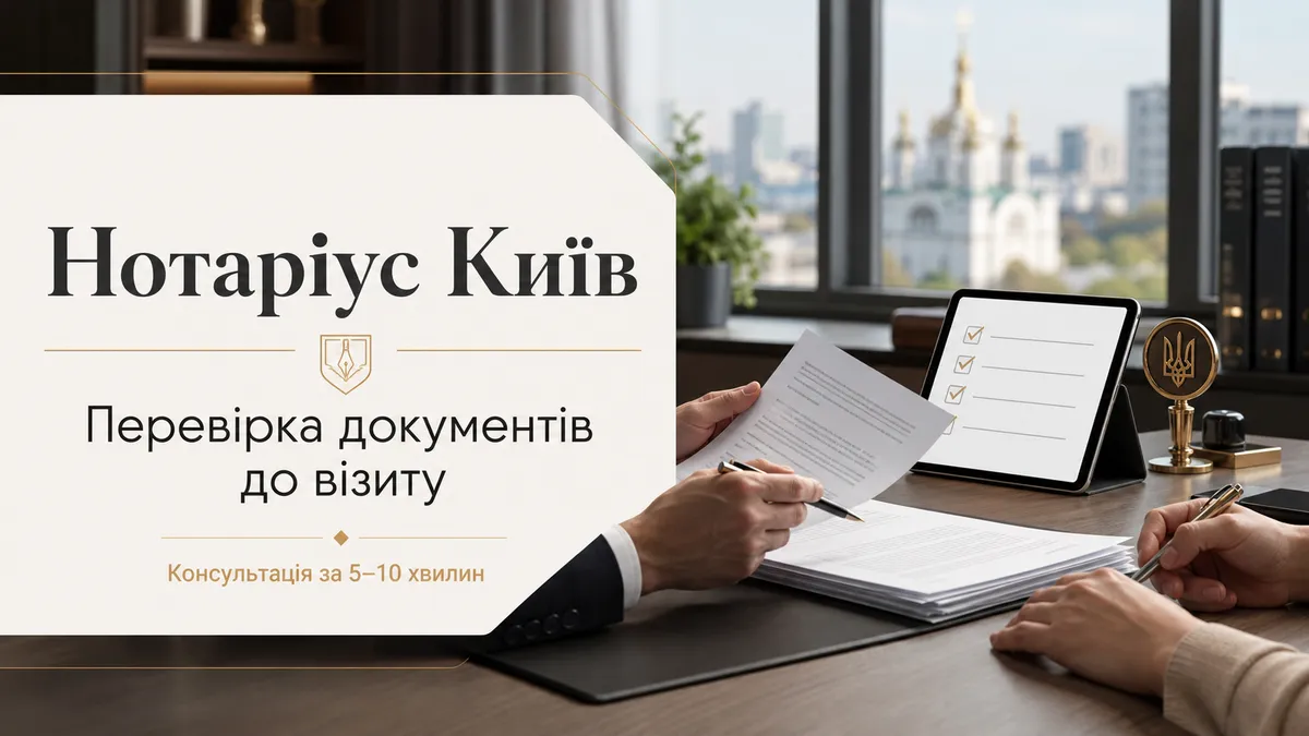 Консультація нотаріуса в Києві — офіс на Печерську