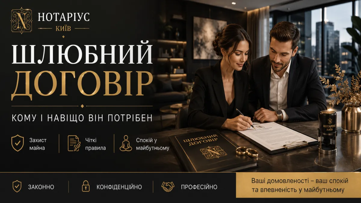 Шлюбний договір у Києві: ціна та оформлення — прев'ю статті