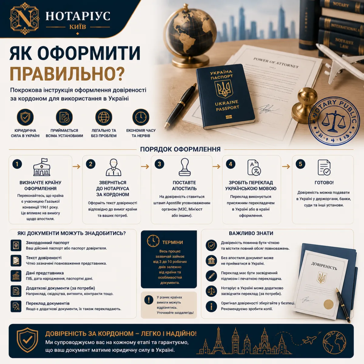 Оформлення апостиля в Києві через приватного нотаріуса