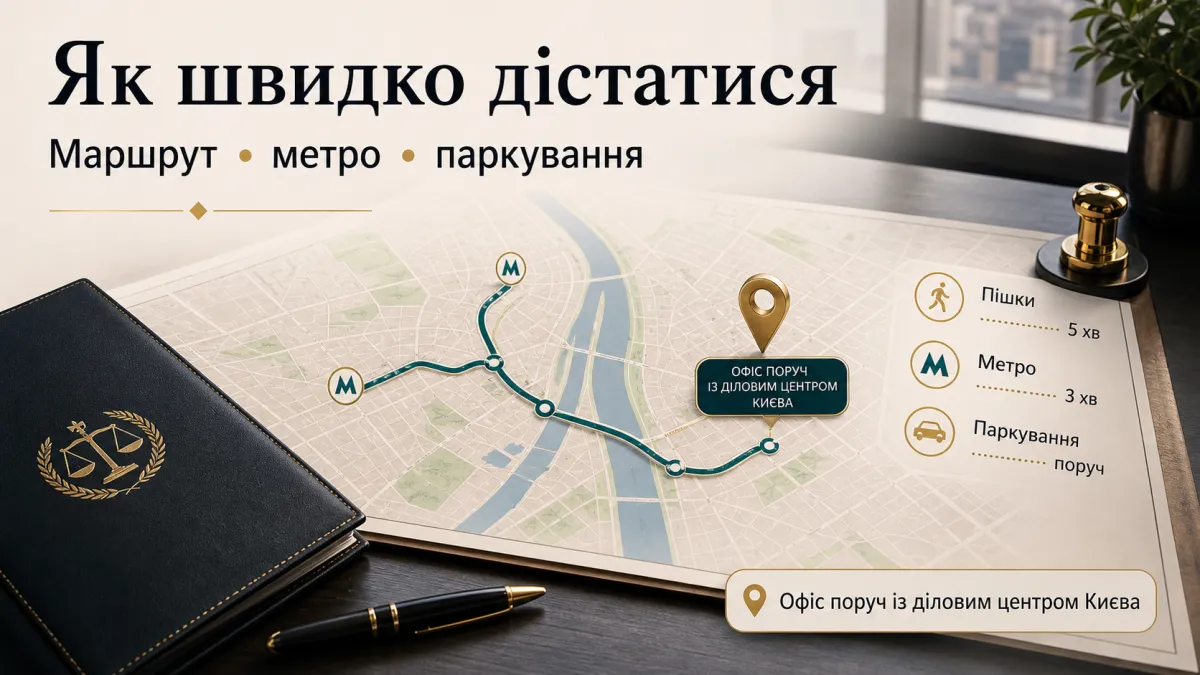 Нотаріус Київ поруч — зручна локація та паркування