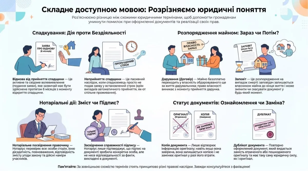 Копія і дублікат документа — у чому різниця (інфографіка)
